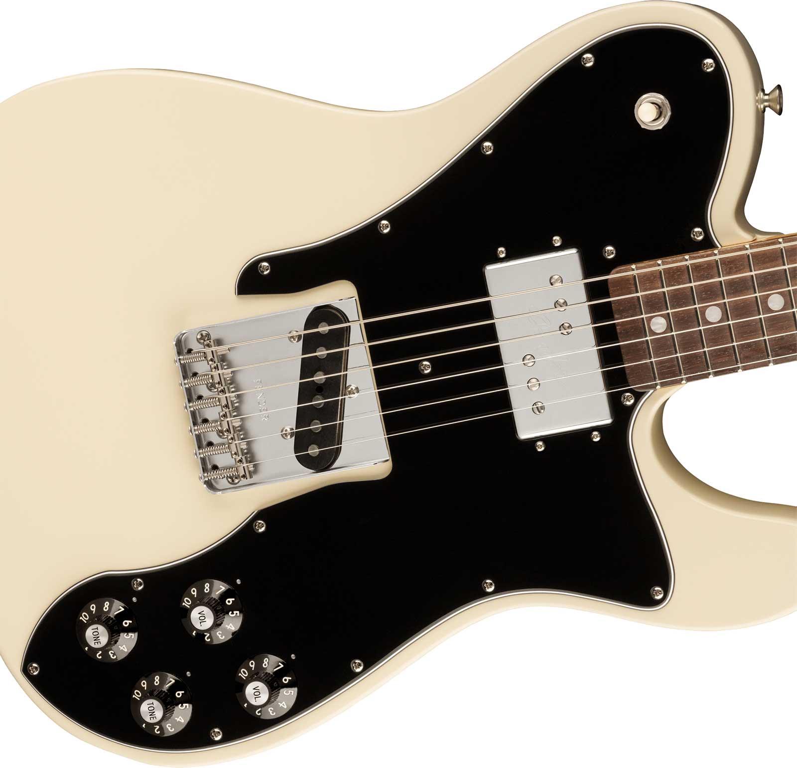 Fender Tele Custom 1977 American Vintage Ii Ltd Usa Sh Ht Rw - Olympic White - Guitare Électrique Forme Tel - Variation 2