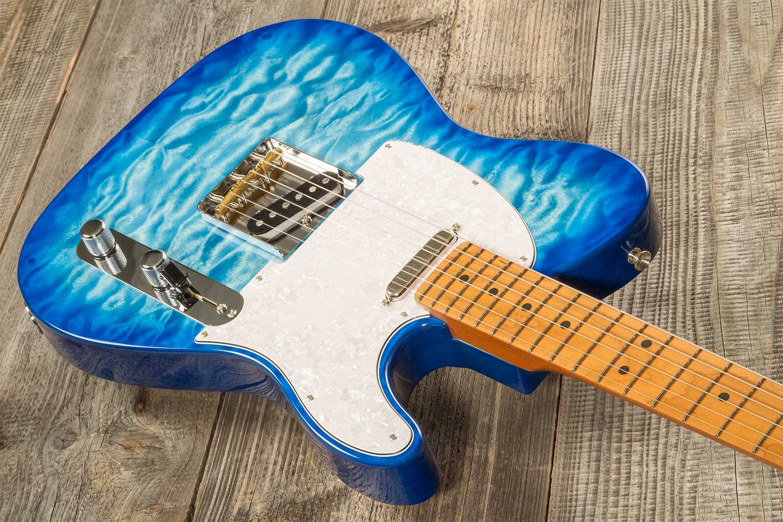 Fender Tele Hybrid Ii Jap 2s Ht Mn - Aqua Blue - Guitare Électrique Forme Tel - Variation 2
