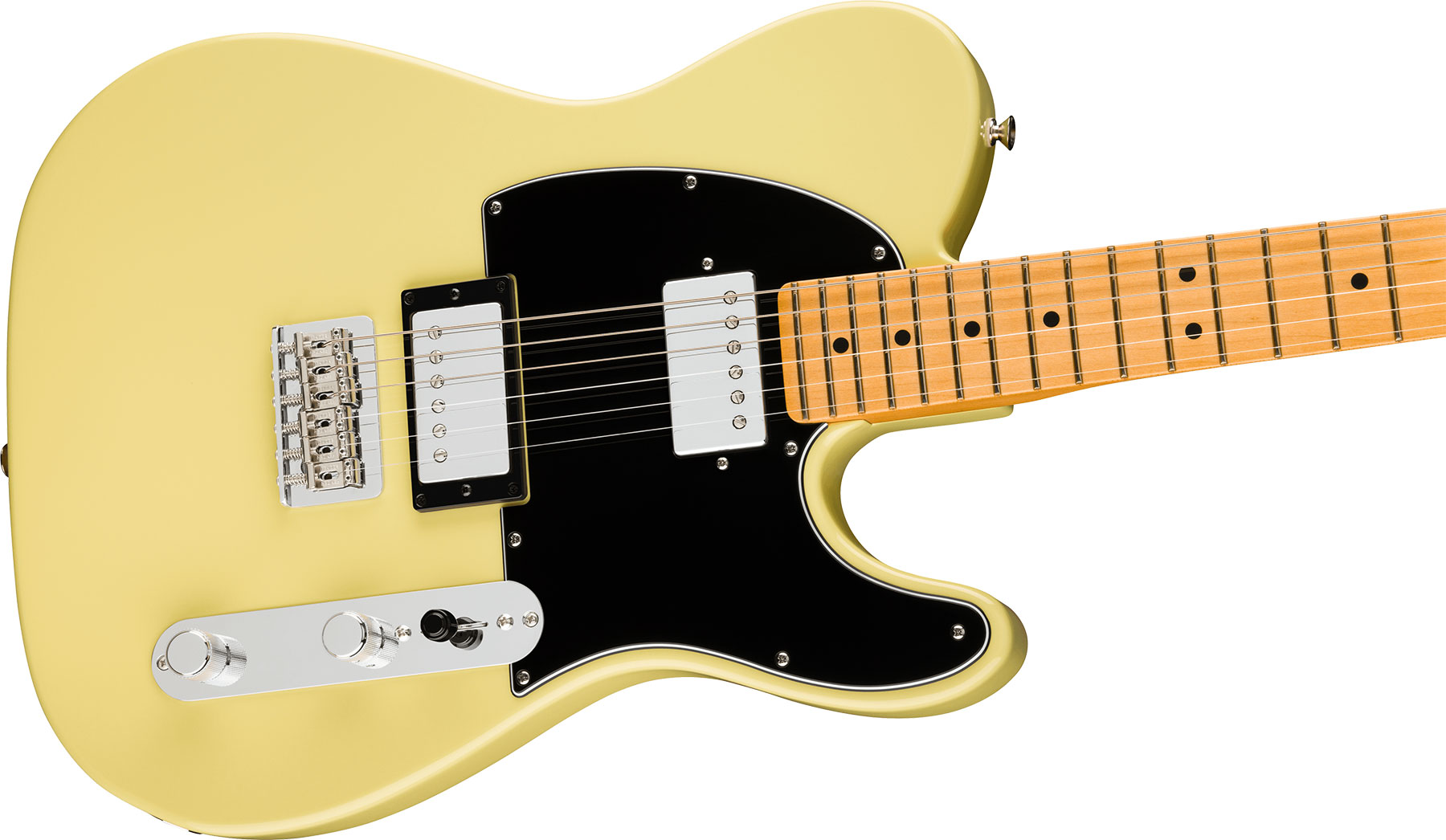 Fender Tele Player Ii Hh Mex 2h Ht Mn - Hialeah Yellow - Guitare Électrique Forme Tel - Variation 3