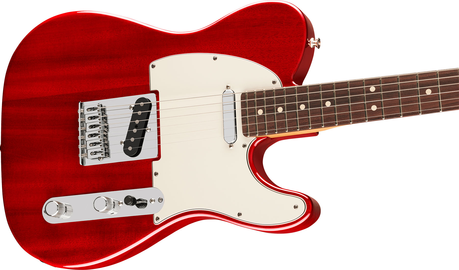 Fender Tele Player Ii Mex Acajou 2s Ht Rw - Transparent Cherry - Guitare Électrique Forme Tel - Variation 2