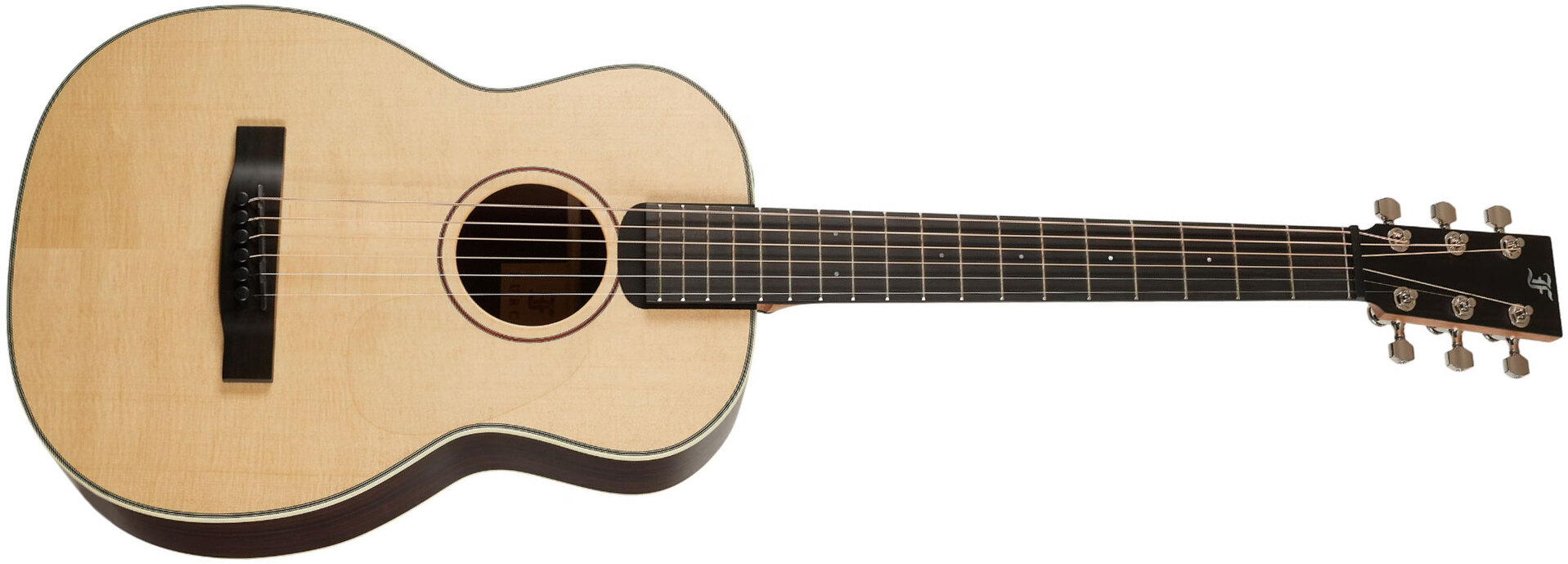 Furch Little Jane Lj 11-sr Travel Shsc Epicea Palissandre Eb - Natural Open-pore - Guitare Folk - Main picture