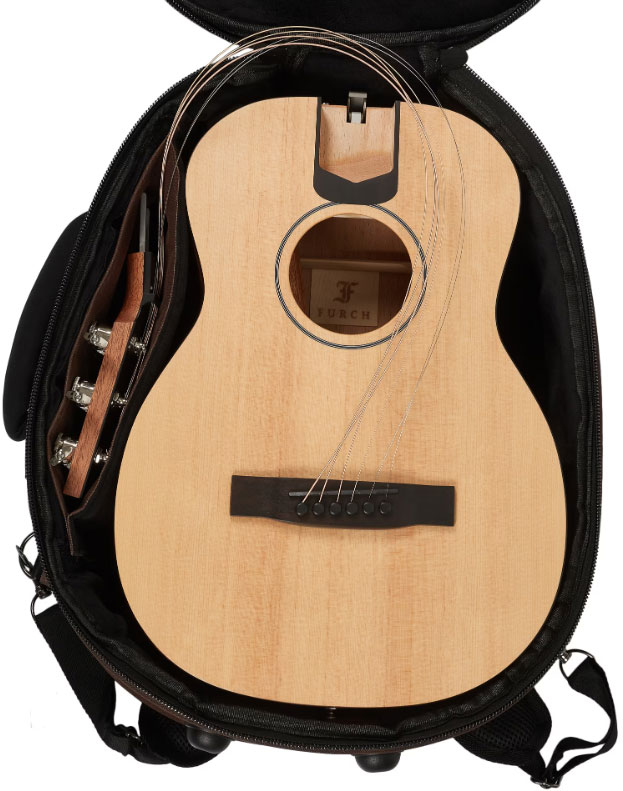 Furch Little Jane Lj 10-cm Lrb1 Lh Travel Gaucher Shsc Cedre Acajou Eb - Natural Open-pore - Guitare Folk - Variation 9