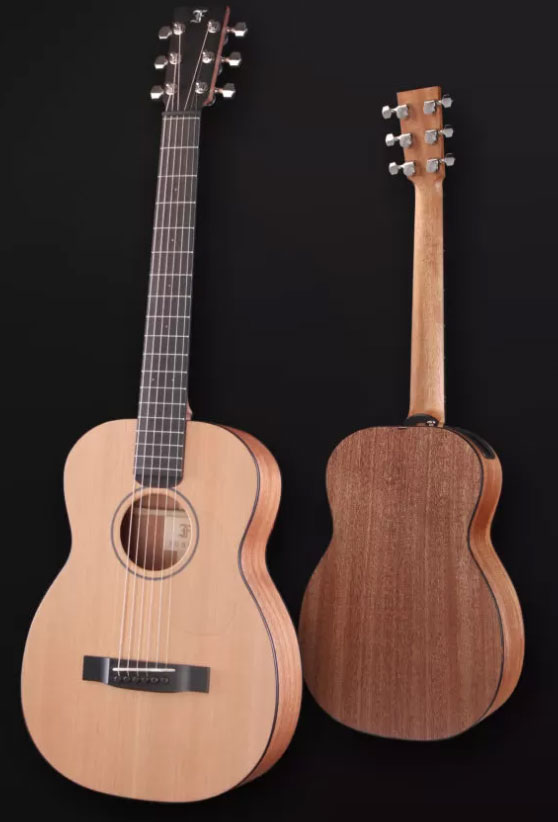 Furch Little Jane Lj 10-cm Lrb1 Lh Travel Gaucher Shsc Cedre Acajou Eb - Natural Open-pore - Guitare Folk - Variation 2