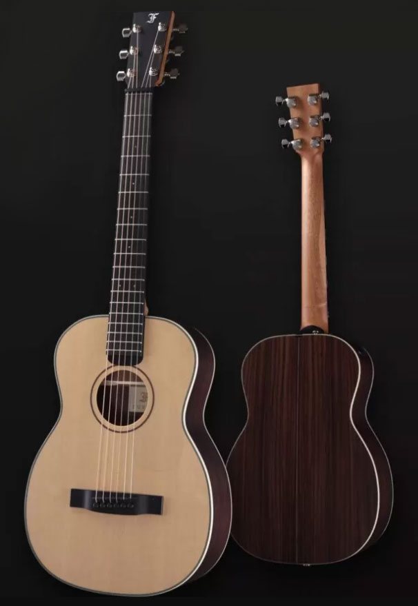 Furch Little Jane Lj 11-sr Travel Shsc Epicea Palissandre Eb - Natural Open-pore - Guitare Folk - Variation 2