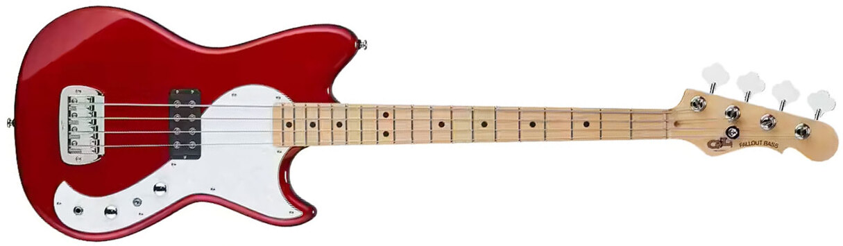 G&l Fallout Shortscale Bass Tribute Shsc Rw - Candy Apple Red - Basse Électrique Solid Body - Main picture