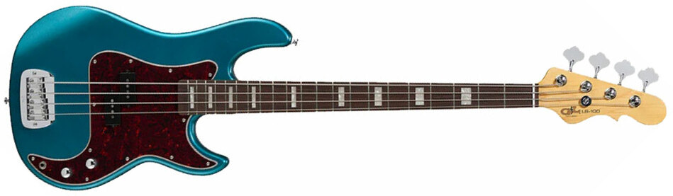 G&l Lb100 Tribute Rw - Emerald Blue Metallic - Basse Électrique Solid Body - Main picture