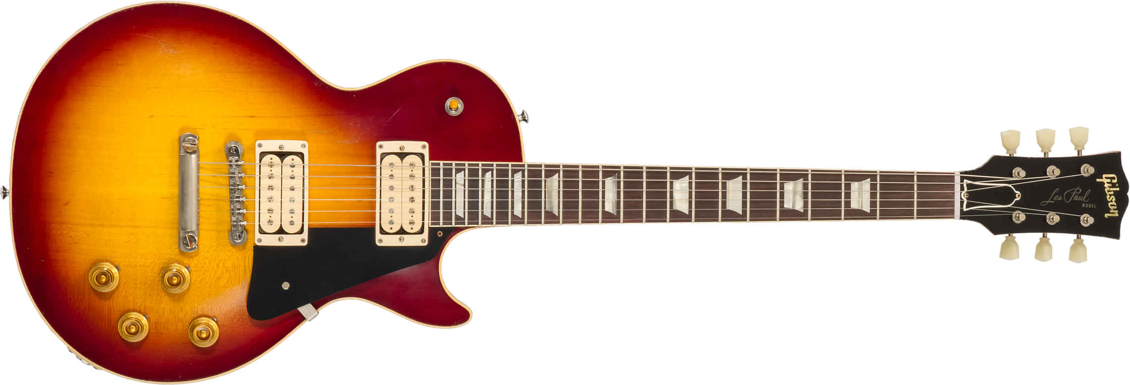 Gibson Custom Shop Jeff Beck Les Paul Standard 1959 Yardburst 2h Ht Rw #yb010 - Murphy Lab Aged Dark Cherry Sunburst - Guitare Électrique Single Cut -