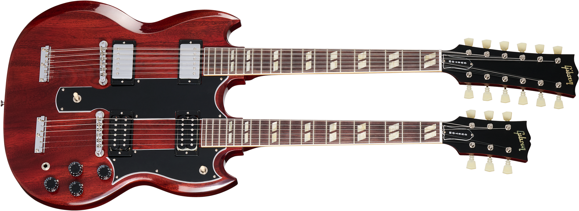 Gibson Custom Shop Jimmy Page Eds1275 Doubleneck 1969 Signature 2s Ht Rw - Vos '69 Cherry - Guitare Électrique Double Manche - Main picture