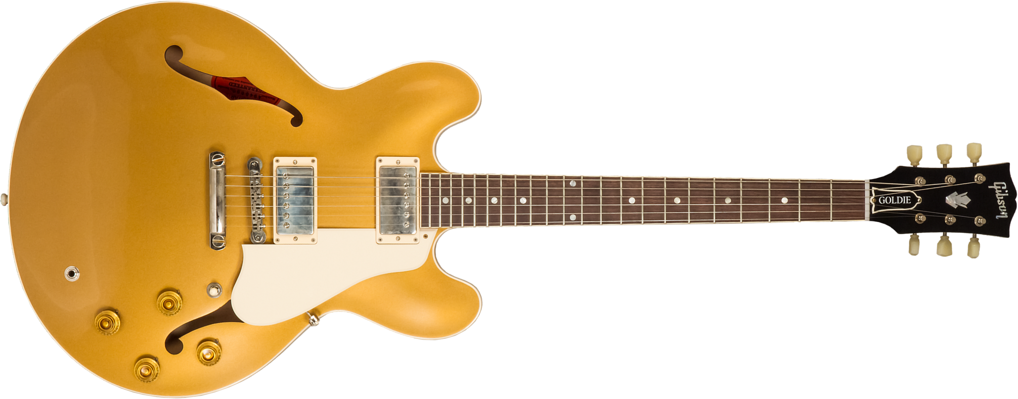 Gibson Custom Shop M2m Es-335 1959 2h Ht Rw #a940098 - Vos Double Gold - Guitare Électrique 1/2 Caisse - Main picture