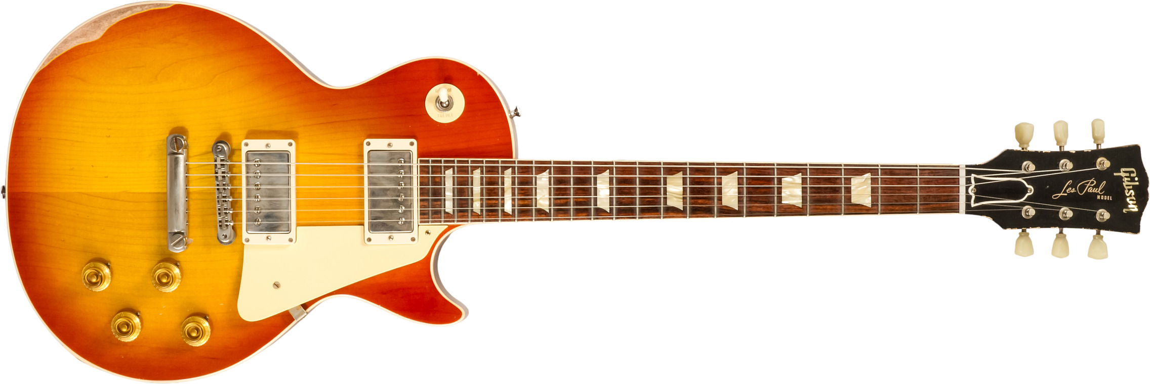 Gibson Custom Shop M2m Les Paul Standard 1958 2h Ht Rw #891404 - Heavy Aged '58 Burst - Guitare Électrique Single Cut - Main picture