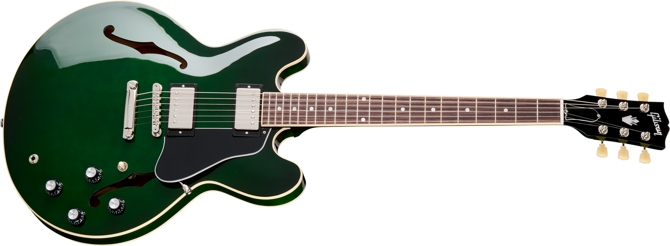 Gibson Es-335 Original Custom Color 2h Ht Rw - Spearmint - Guitare Électrique 1/2 Caisse - Main picture