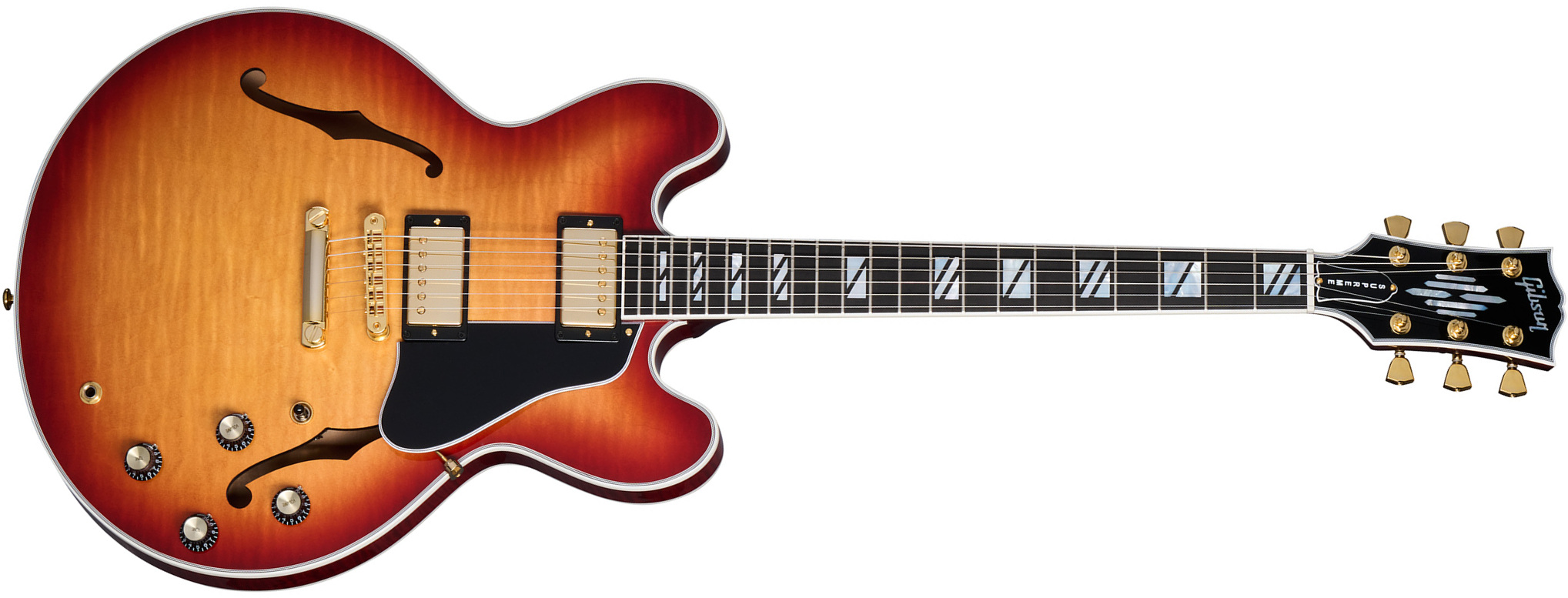 Gibson Es Supreme 2h Ht Eb - Bourbon Burst - Guitare Électrique 1/2 Caisse - Main picture