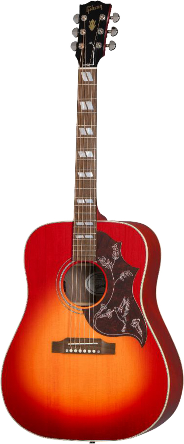 Gibson Hummingbird Special Modern Dreadnought Cbd Epicea Acajou Rw - Satin Vintage Cherry Sunburst - Guitare Folk - Main picture