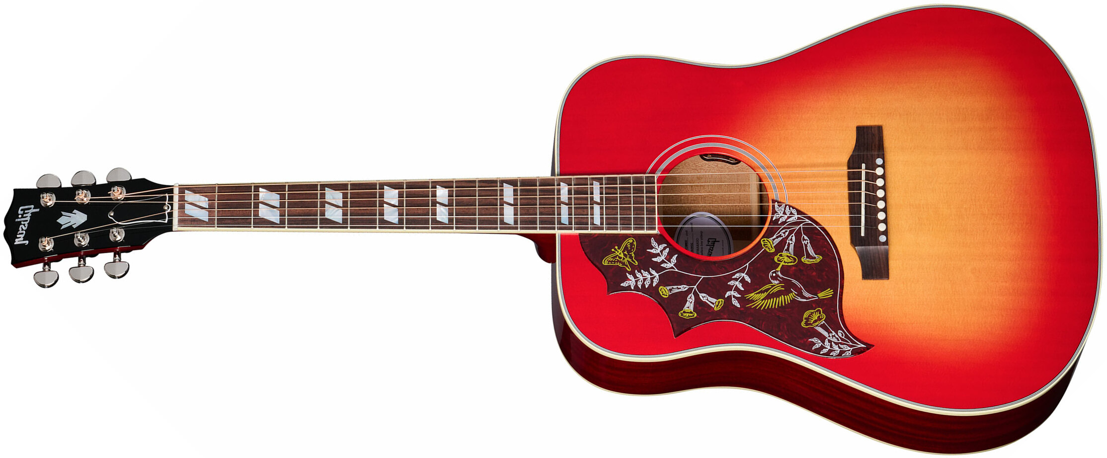 Gibson Hummingbird Standard Lh Modern Dreadnought Gaucher Epicea Acajou Rw - Vintage Cherry Sunburst - Guitare Folk - Main picture