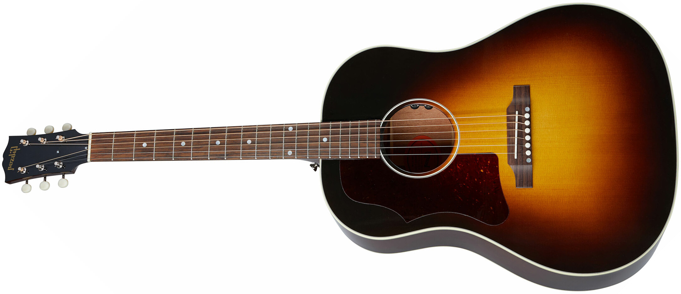 Gibson J-45 50s Lh Original 2020 Dreadnought Gaucher Epicea Acajou Rw - Vintage Sunburst - Guitare Electro Acoustique - Main picture