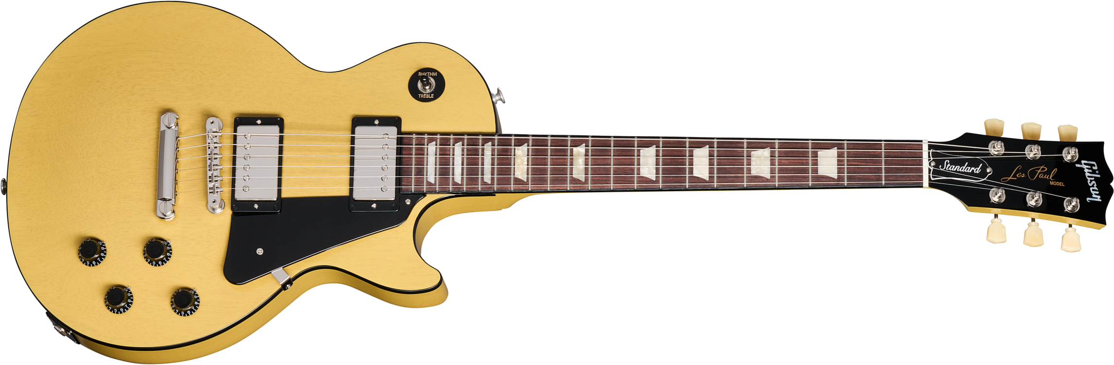 Gibson Les Paul Standard 50s Mahogany Top 2h Ht Rw - Tv Yellow - Guitare Électrique Single Cut - Main picture