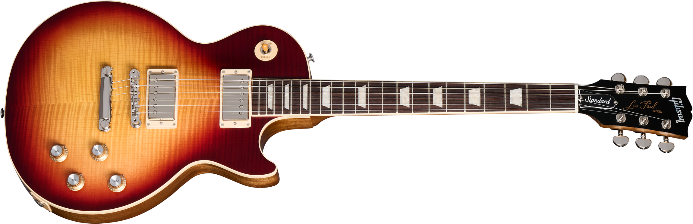 Gibson Les Paul Standard 60s Faded 2024 2h Ht Rw - Vintage Bourbon Burst - Guitare Électrique Single Cut - Main picture