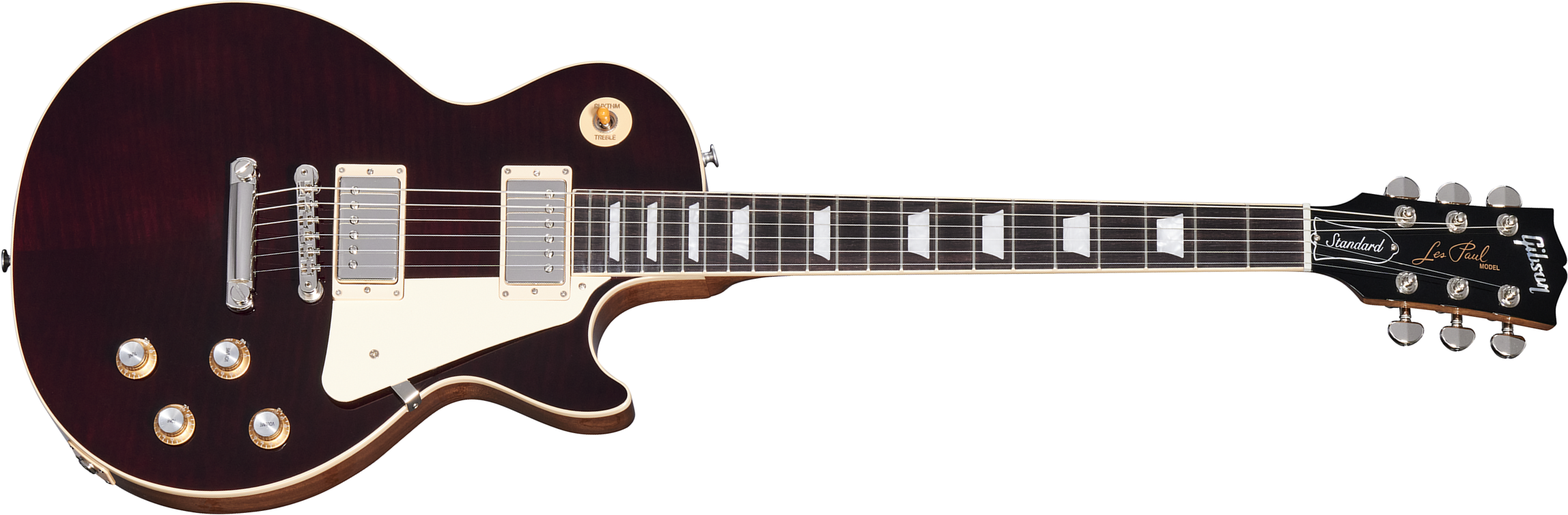 Gibson Les Paul Standard 60s Figured Original 2h Ht Rw - Translucent Oxblood - Guitare Électrique Single Cut - Main picture