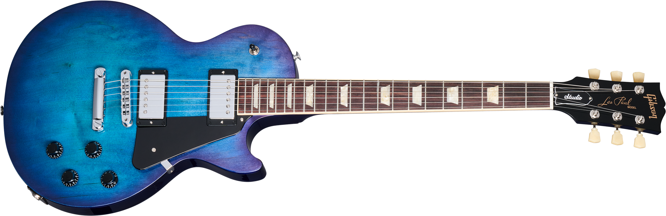 Gibson Les Paul Studio 2h Burstbucker Pro Ht Rw - Blueberry Burst - Guitare Électrique Single Cut - Main picture