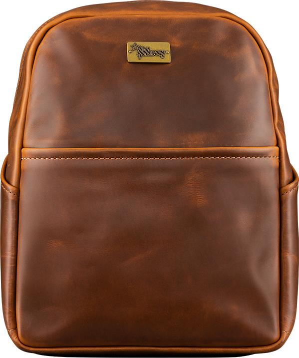 Gibson Lifton Leather Backpack Sac A Dos Cuir Brown - Sac À Dos Publicitaire - Main picture