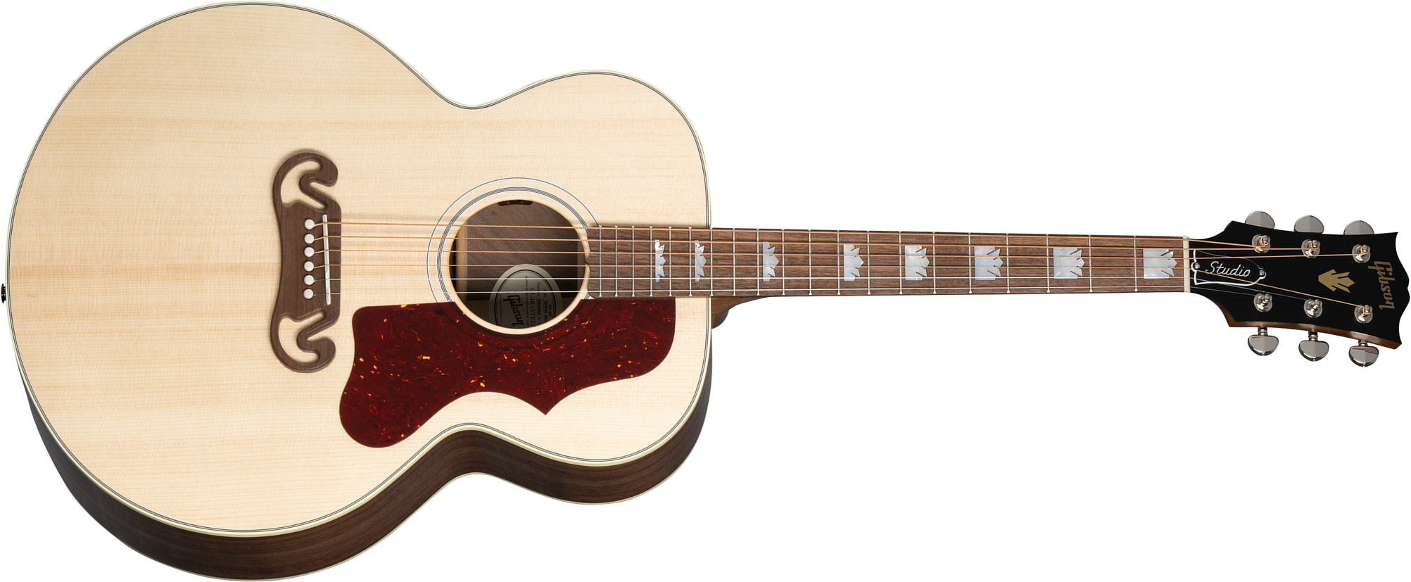 Gibson Sj-200 Studio Walnut Modern 2024 Jumbo Epicea Noyer Noy - Satin Natural - Guitare Folk - Main picture