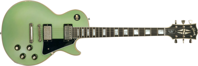 Gibson Custom Shop Custom 1968 Les Paul Custom Reissue - Murphy lab light aging jade green