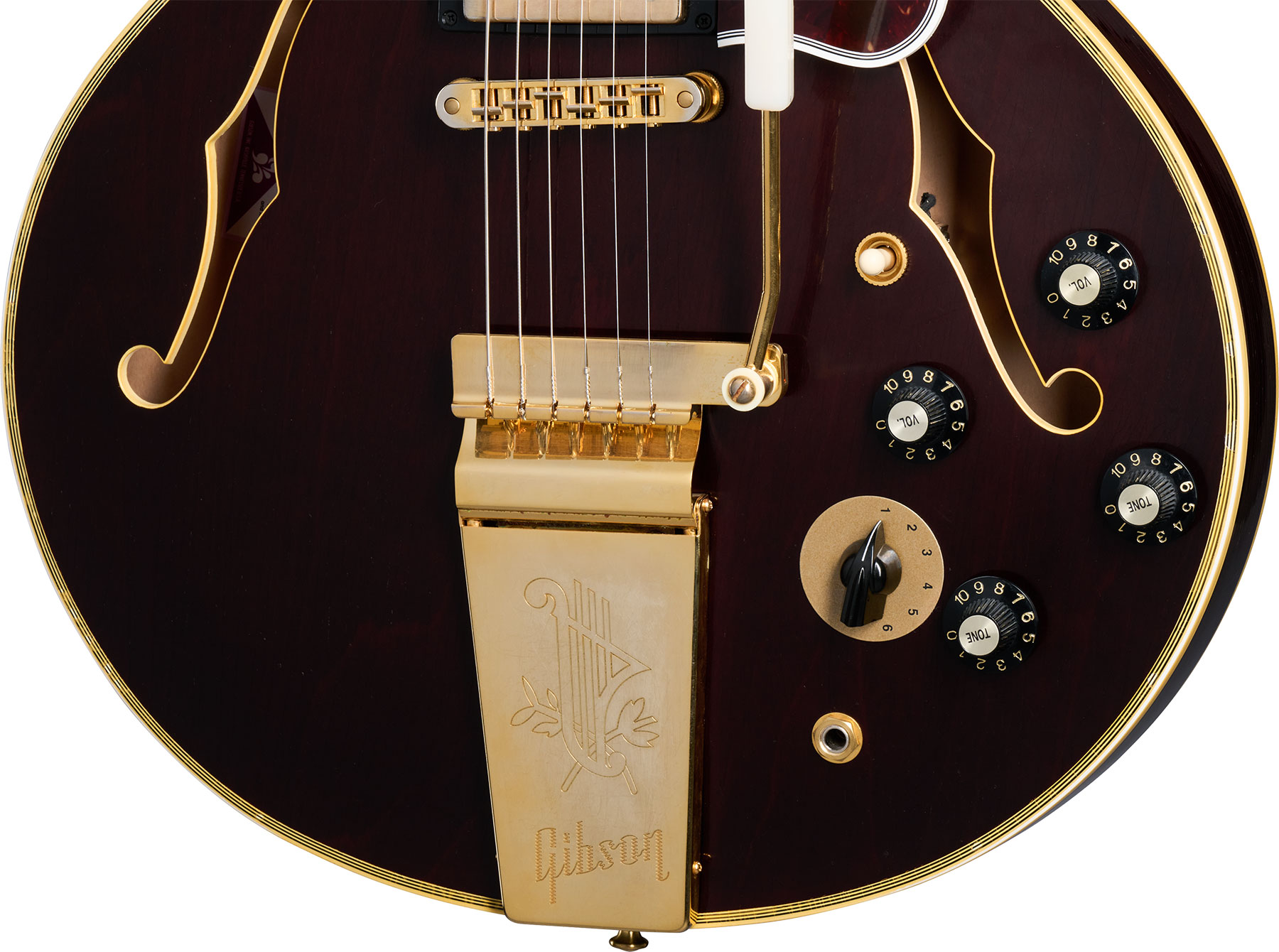 Gibson Custom Shop Bb King Es355 1974 Rumble In The Jungle 2h Trem Eb - Murphy Lab Light Aged Walnut - Guitare Électrique 1/2 Caisse - Variation 4