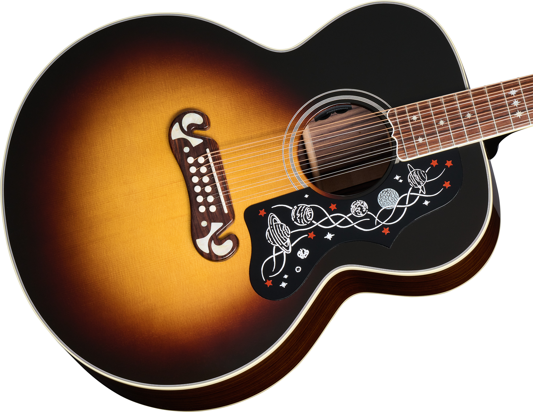 Gibson Custom Shop Brian May Sj200 Signature Epicea Palissandre Rw - Vintage Sunburst - Guitare Folk - Variation 3