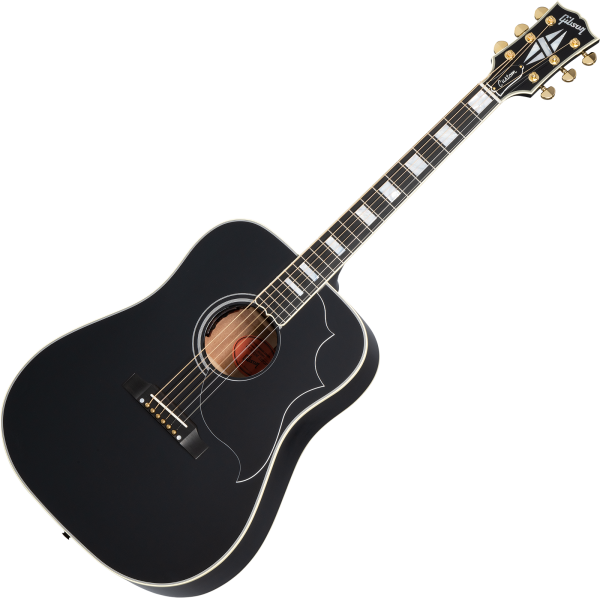 Gibson Custom Shop Hummingbird Custom - ebony Folk guitar