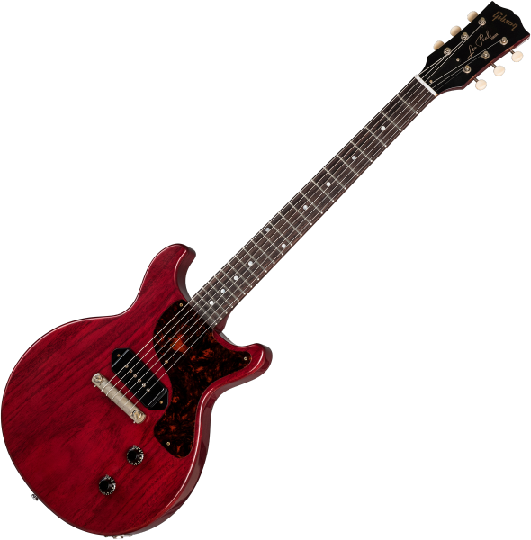 Gibson Custom 1958 Les Paul Junior Double Cut Reissue 2019 - vos cherry Solid body electric red