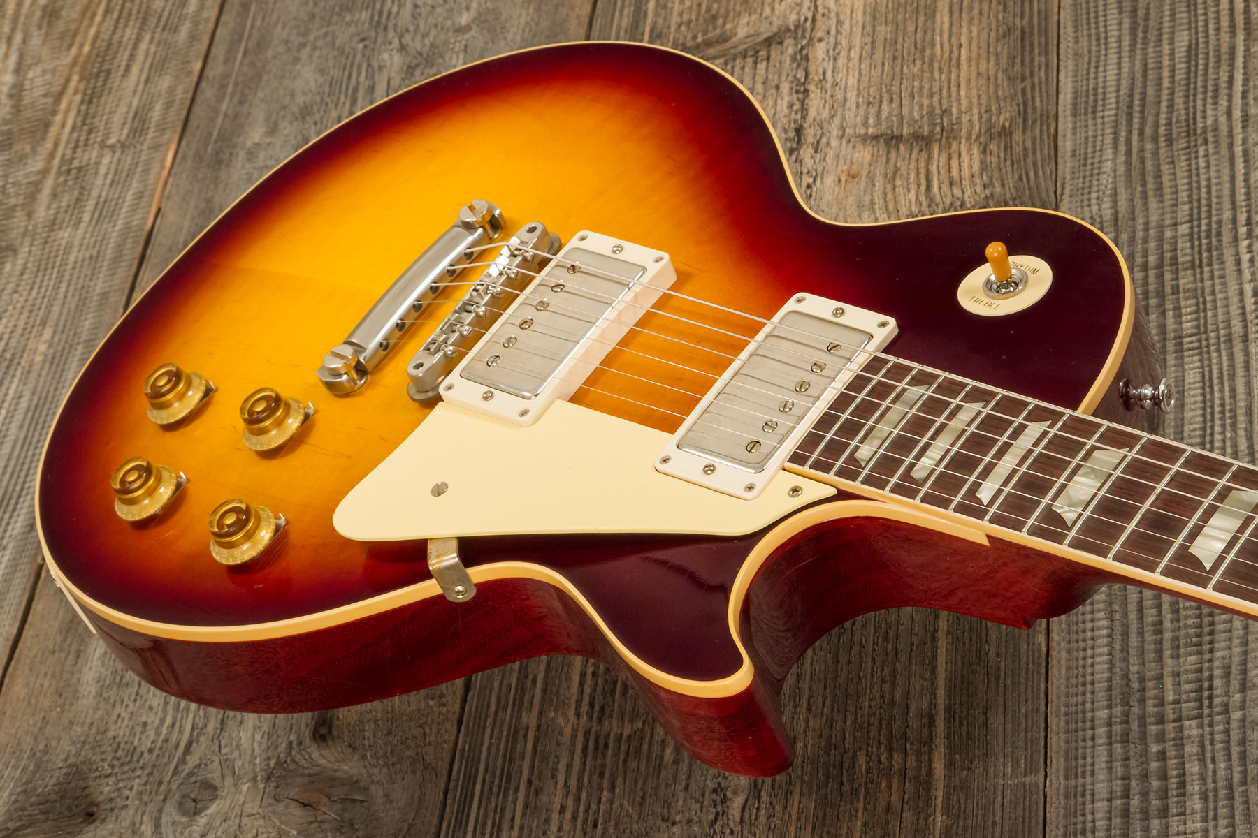 Gibson Custom Shop Les Paul Standard 1958 2h Ht Rw #831395 - Murphy Lab Ultra Light Aged Bourbon Burst - Guitare Électrique Single Cut - Variation 2