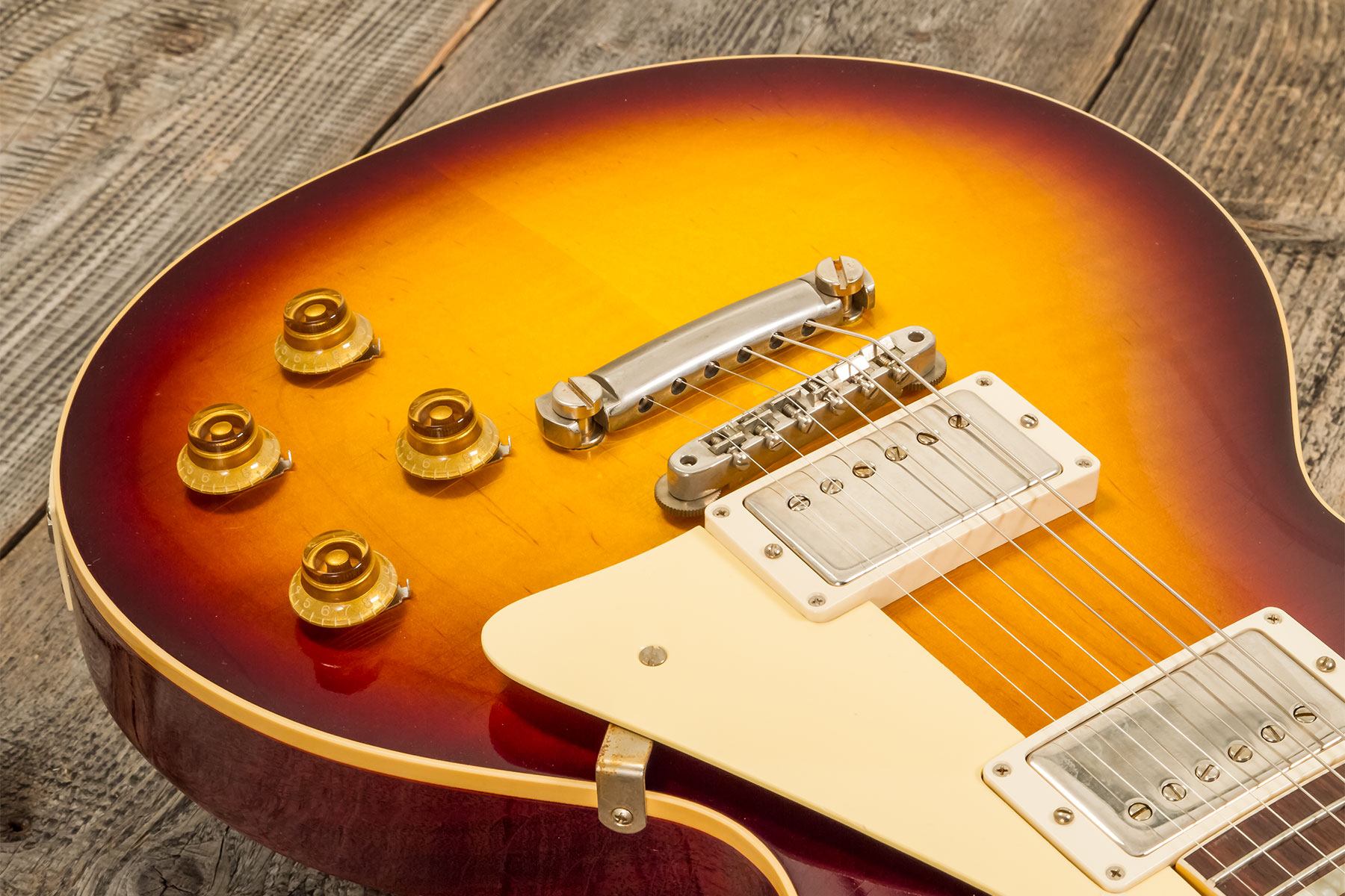 Gibson Custom Shop Les Paul Standard 1958 2h Ht Rw #831395 - Murphy Lab Ultra Light Aged Bourbon Burst - Guitare Électrique Single Cut - Variation 3