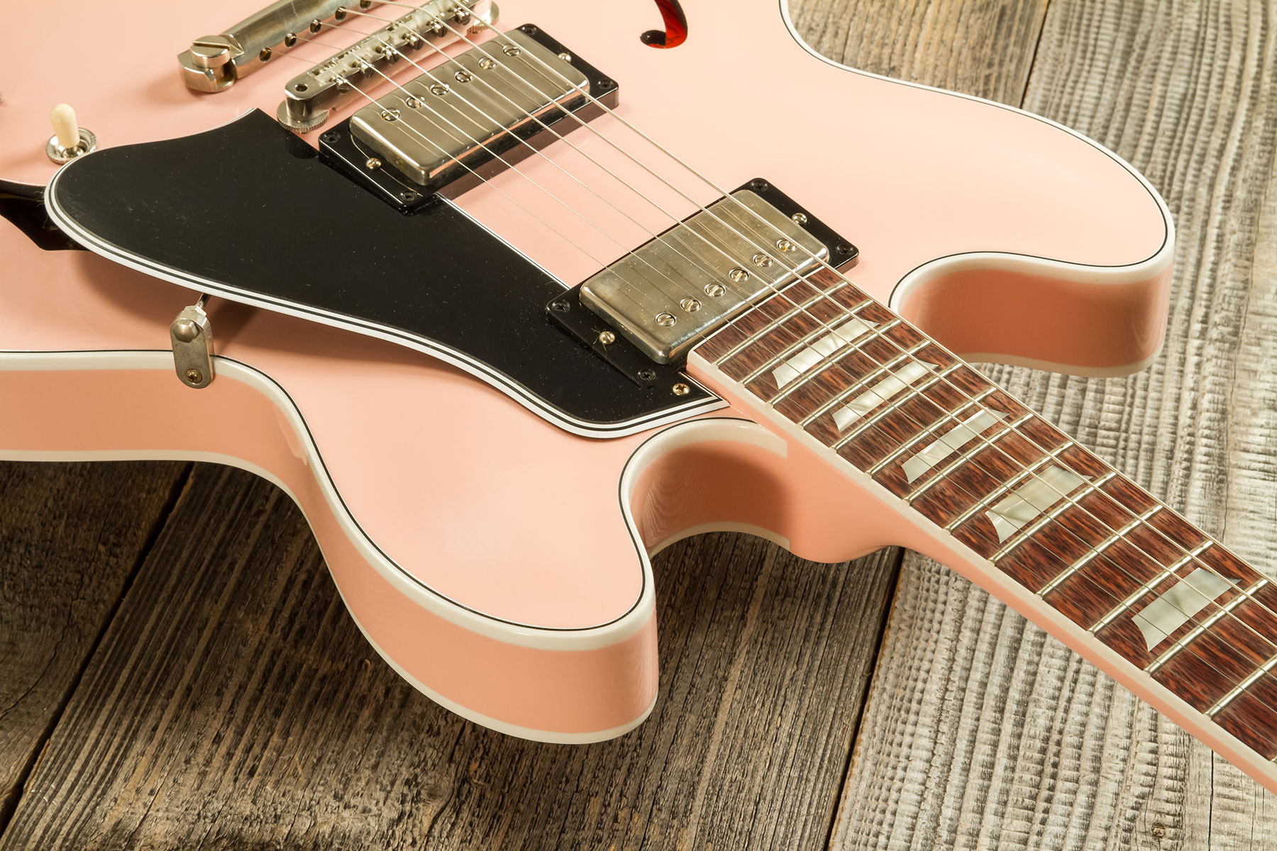 Gibson Custom Shop M2m Es345 1964 2h Ht Rw #140689 - Vos Antique Shell Pink - Guitare Électrique 1/2 Caisse - Variation 5