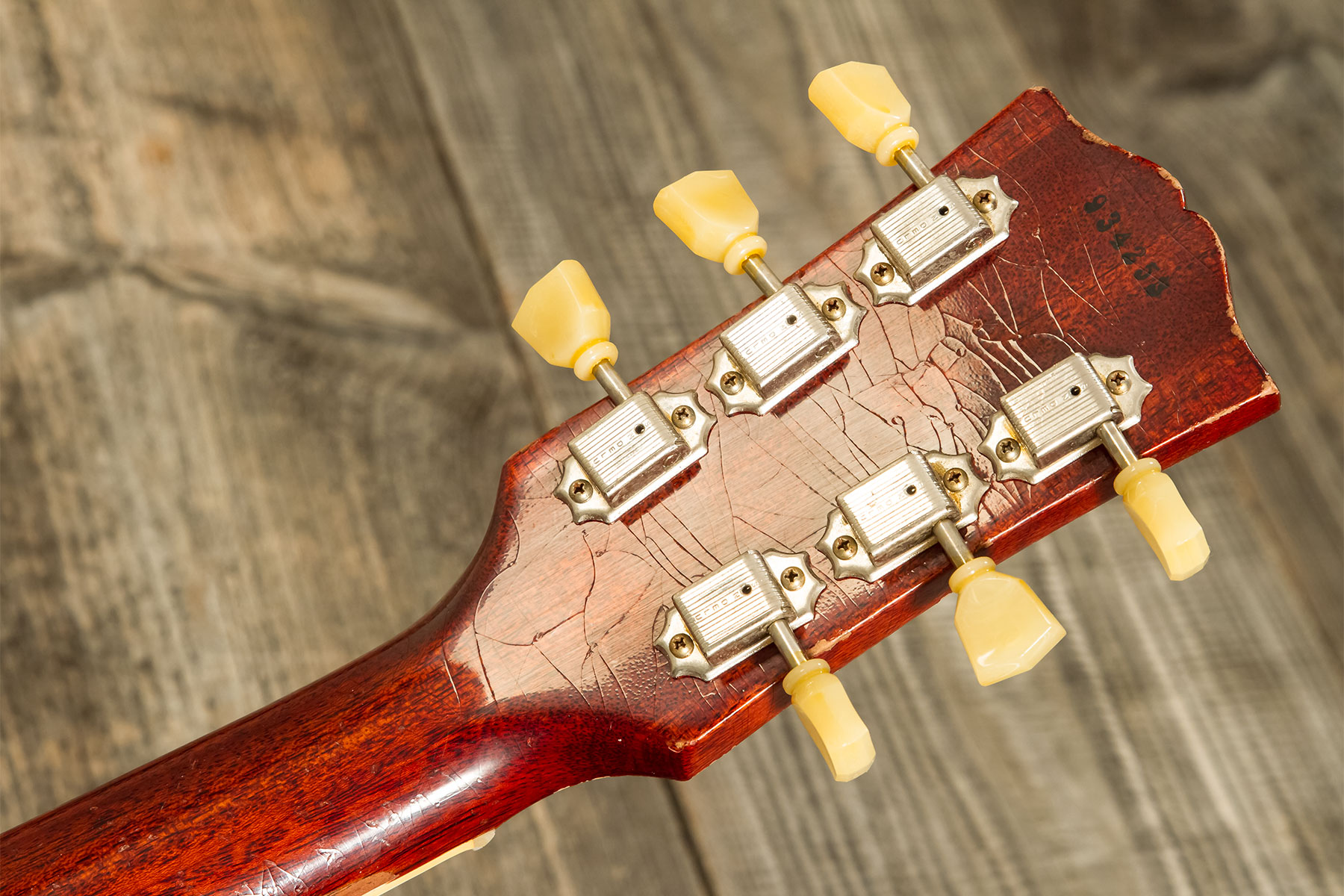 Gibson Custom Shop M2m Les Paul Standard 1959 Reissue 2h Ht Rw #934253 - Murphy Lab Heavy Aged Washed Cherry - Guitare Électrique Single Cut - Variati