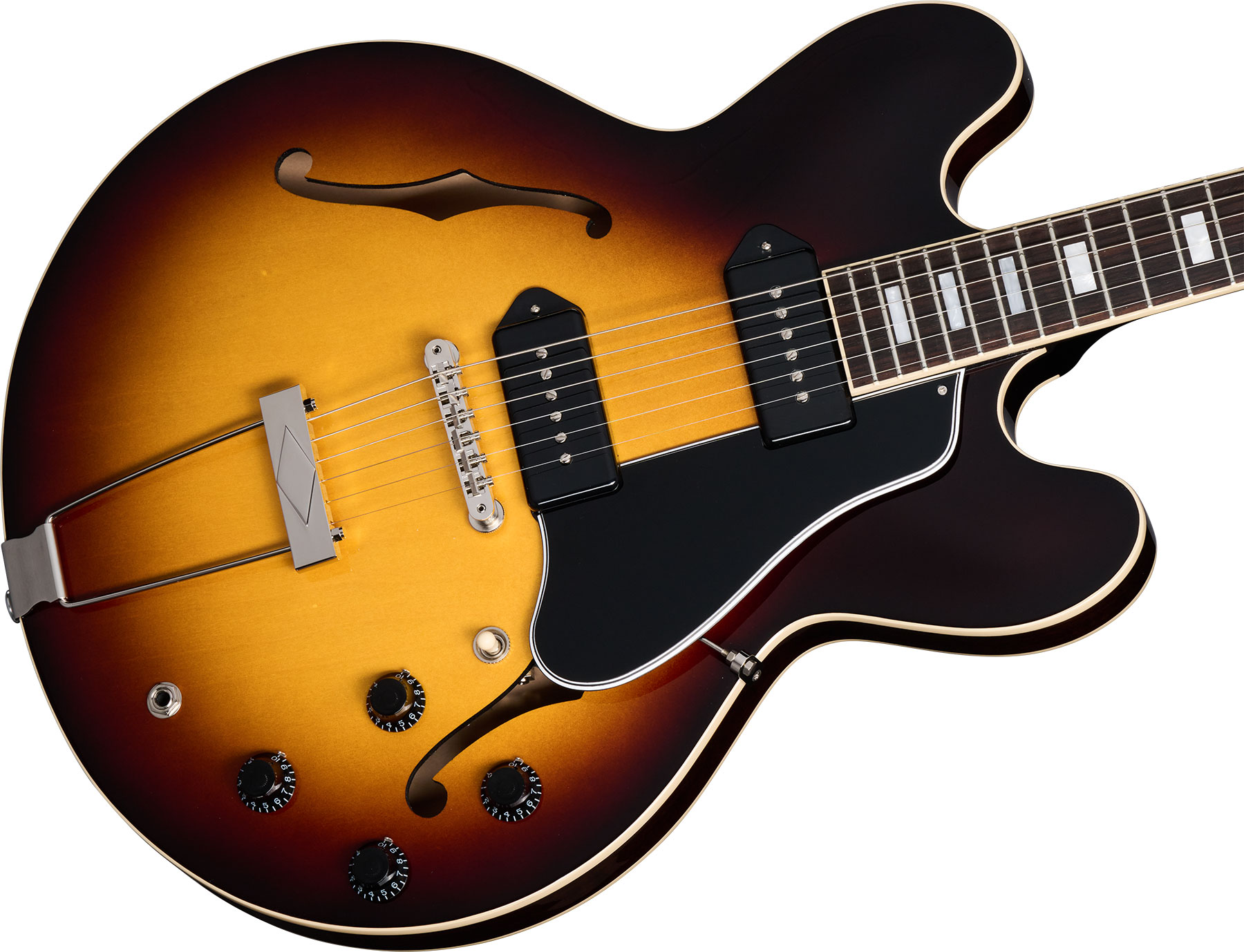 Gibson Es-330 2s P90 Ht Rw - Tobacco Sunburst - Guitare Électrique 1/2 Caisse - Variation 3