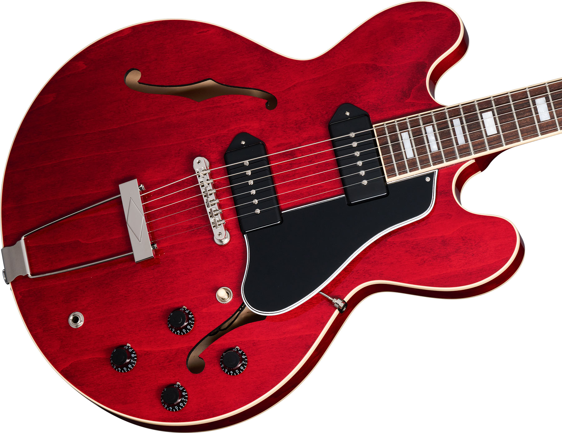 Gibson Es-330 2s P90 Ht Rw - Sixties Cherry - Guitare Électrique 1/2 Caisse - Variation 3