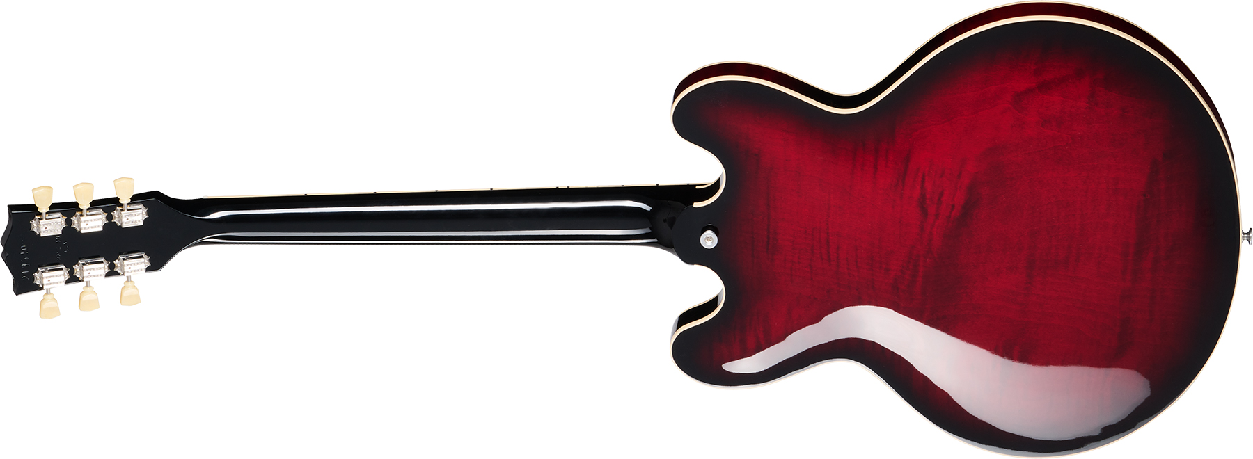 Gibson Es-335 Figured Original Custom Color 2h Ht Rw - Blood Moon Burst - Guitare Électrique 1/2 Caisse - Variation 1