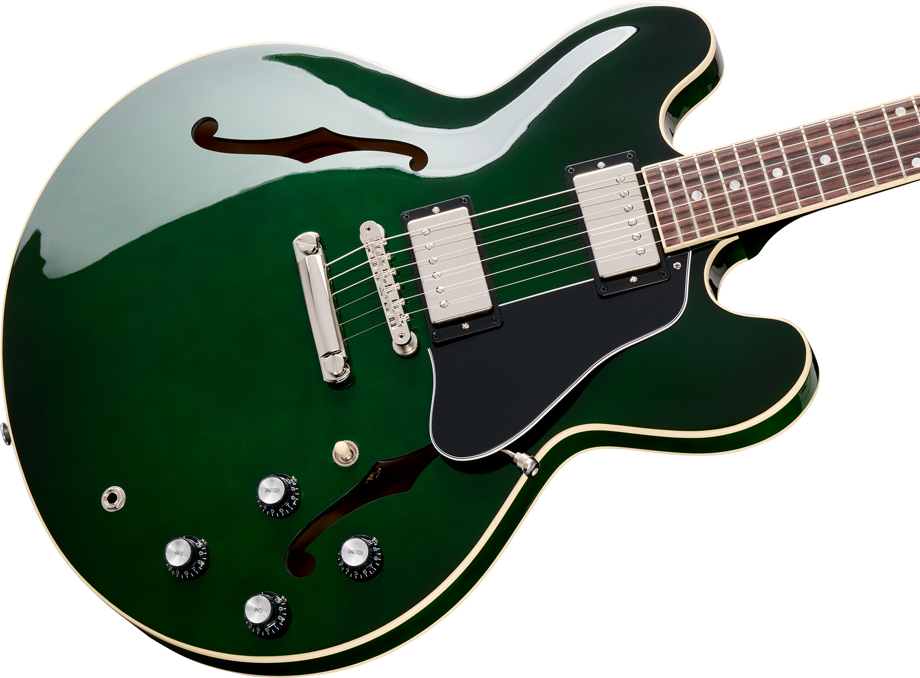 Gibson Es-335 Original Custom Color 2h Ht Rw - Spearmint - Guitare Électrique 1/2 Caisse - Variation 3