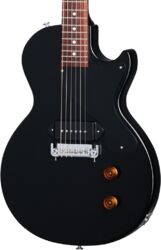 Guitare électrique single cut Gibson Charlie Starr Les Paul Junior Ltd - Ebony satin