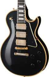 Guitare électrique single cut Gibson Custom Shop Eric Clapton 1958 Les Paul Custom - Murphy Lab Ebony