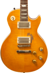 Guitare électrique single cut Gibson Custom Shop Kirk Hammett Greeny 1959 Les Paul Standard #941251 - Murphy lab aged greeny burst