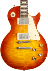 Guitare électrique single cut Gibson Custom Shop 1960 Les Paul Standard Reissue #001144 - Murphy Lab Light Aged Tomato Soup Burst 