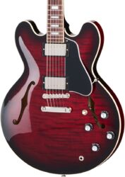 Guitare électrique 1/2 caisse Gibson ES-335 Figured Custom Color - Blood Moon Burst