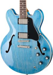 Guitare électrique 1/2 caisse Gibson ES-335 Custom Color - ocean blue