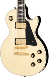 Guitare électrique single cut Gibson Les Paul Custom 70s - Buttercream top