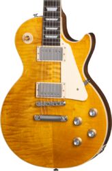 Guitare électrique single cut Gibson Les Paul Standard 60s Figured - Honey amber