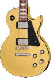 Guitare électrique single cut Gibson Les Paul Standard 60s Mahogany Top - tv yellow