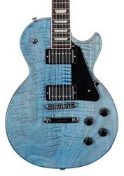 Guitare électrique single cut Gibson Modern Les Paul Studio Figured Top - Ocean blue