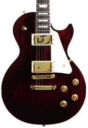 Guitare électrique single cut Gibson Modern Les Paul Studio Gold Hardware - Wine red