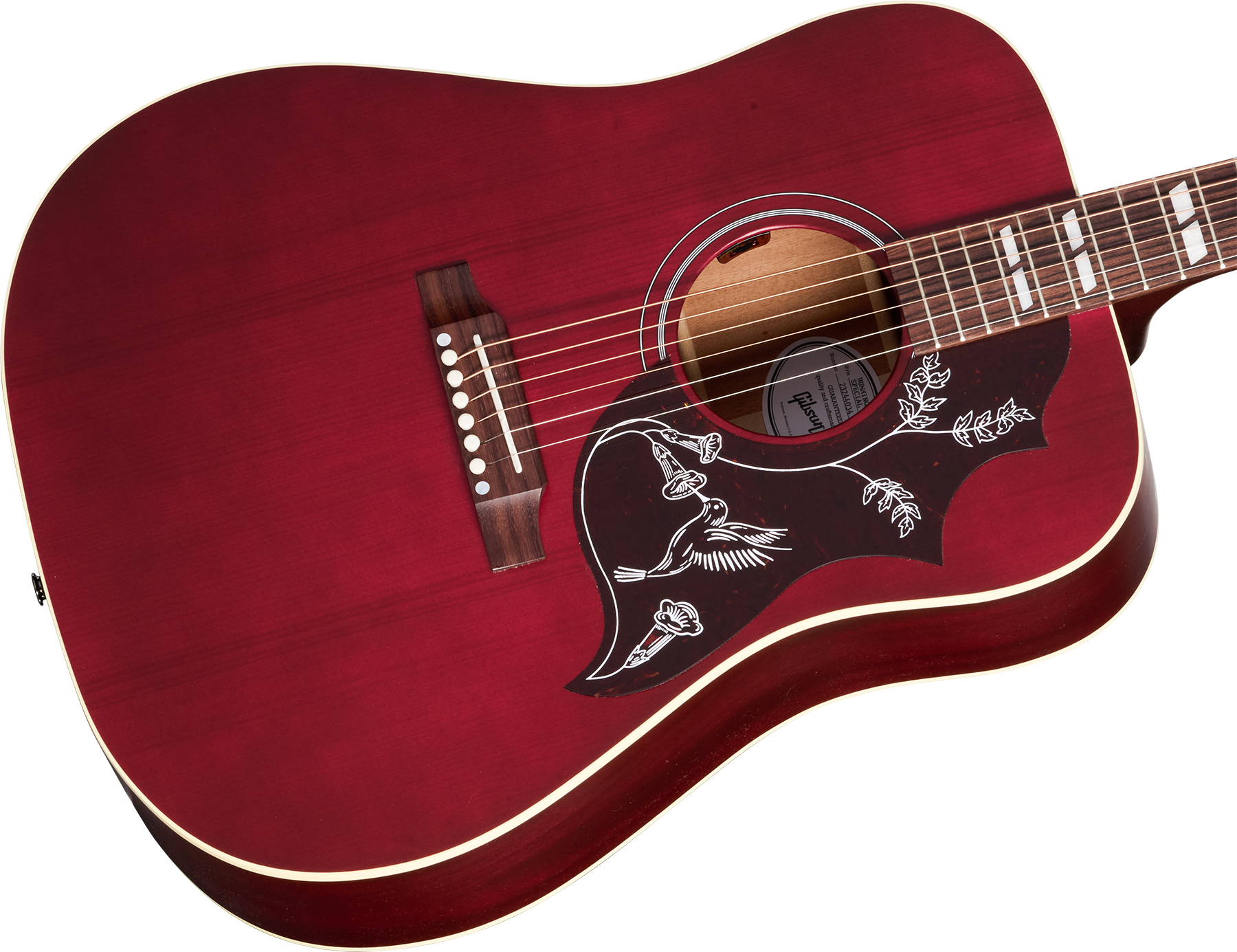 Gibson Hummingbird Special Modern Dreadnought Cbd Epicea Acajou Rw - Satin Wine Red - Guitare Folk - Variation 3